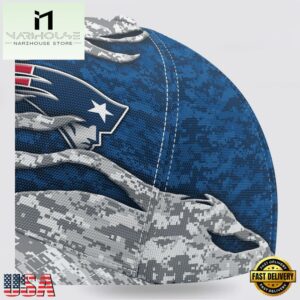 Custom Name NFL Patriots Camo US Classic Baseball Cap