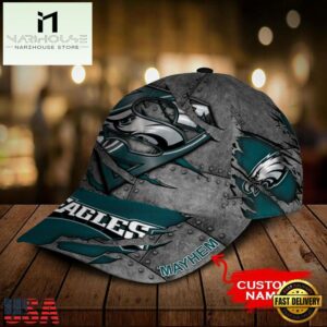 Custom Name NFL Philadelphia Eagles Superman All Over Print 3D Classic Cap