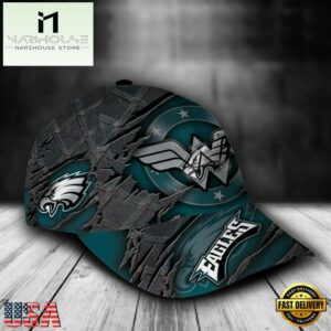 Custom Name NFL Philadelphia Eagles Wonder Woman All Over Print 3D Classic Cap