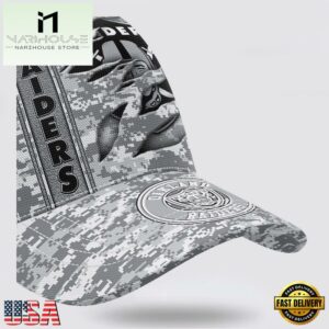Custom Name NFL Raiders Camo US Classic Baseball Cap