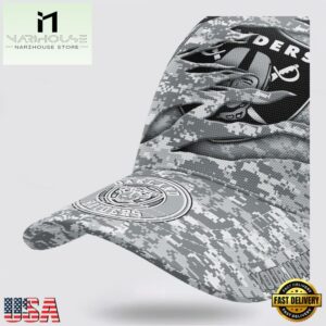 Custom Name NFL Raiders Camo US Classic Baseball Cap