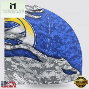 Custom Name NFL Rams Camo US Classic Baseball Cap