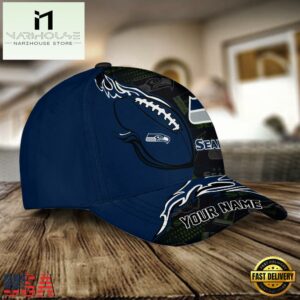 Custom Name NFL Seattle Seahawks Cap Hats For Fans 7 Custom Name NFL Seattle Seahawks Classic Cap For Fans