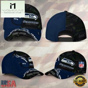 Custom Name NFL Seattle Seahawks Classic Cap For Fans