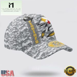 Custom Name NFL Steelers Camo US Classic Baseball Cap