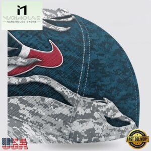 Custom Name NFL Texans Camo US Classic Baseball Cap