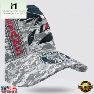 Custom Name NFL Texans Camo US Classic Baseball Cap