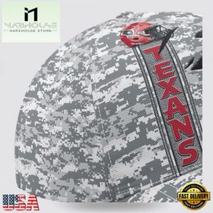 Custom Name NFL Texans Camo US Classic Baseball Cap
