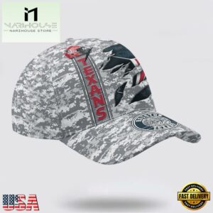 Custom Name NFL Texans Camo US Classic Baseball Cap