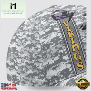 Custom Name NFL Vikings Camo US Classic Baseball Cap