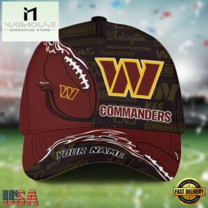 Custom Name NFL Washington Commanders Classic Cap For Fans