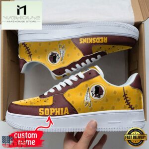 Custom Name NFL Washington Redskins Air Force 1