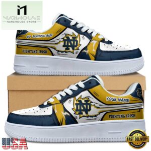 Custom Name Notre Dame Fighting Irish Air Force 1 Shoes