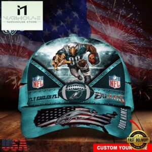 Custom Name Philadelphia Eagles NFL Super Bowl LIX Baseball Cap