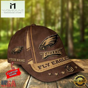 Custom Name Philadelphia Eagles Nfl Team Sport Baseball Cap