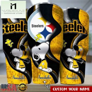 Custom Name Pittsburgh Steelers NFLSport Team Tumbler