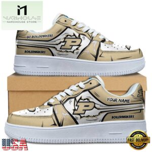 Custom Name Purdue Boilermakers Air Force 1 Shoes