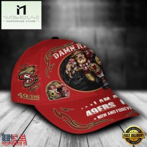 Custom Name San Francisco 49ers NFL Mascot Damn Right Football Team Baseball Cap