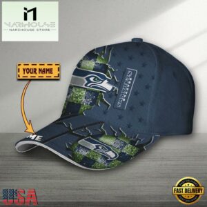 Custom Name Seattle Seahawks Classic Baseball Cap