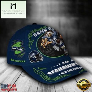 Custom Name Seattle Seahawks NFL Mascot Damn Right Football Team Baseball Cap