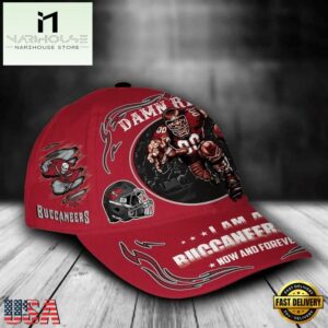Custom Name Tampa Bay Buccaneers NFL Mascot Damn Right Football Team Baseball Cap