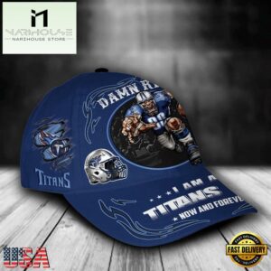 Custom Name Tennessee Titans NFL Mascot Damn Right Football Team Baseball Cap