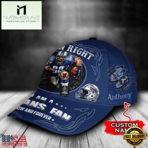Custom Name Tennessee Titans NFL Mascot Damn Right Sport Baseball Cap