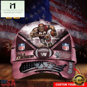 Custom Name Washington Commanders NFL Super Bowl LIX Baseball Cap