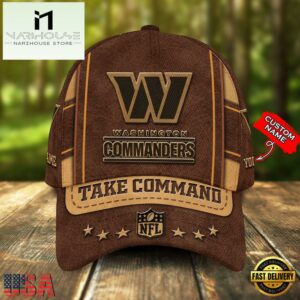 Custom Name Washington Commanders Nfl Team Sport Baseball Cap