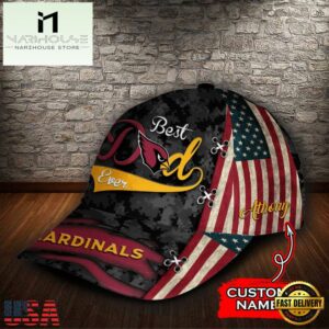 Custom NFL Arizona Cardinals Best Dad All Over Print 3D Classic Cap