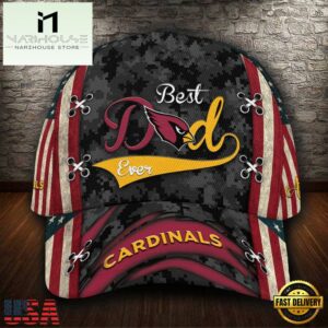 Custom NFL Arizona Cardinals Best Dad All Over Print 3D Classic Cap
