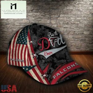 Custom NFL Atlanta Falcons Best Dad All Over Print 3D Classic Cap