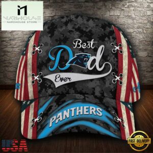 Custom NFL Carolina Panthers Best Dad Ever All Over Print 3D Classic Cap