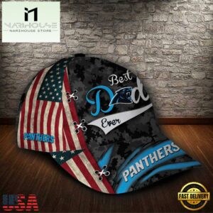 Custom NFL Carolina Panthers Best Dad Ever All Over Print 3D Classic Cap