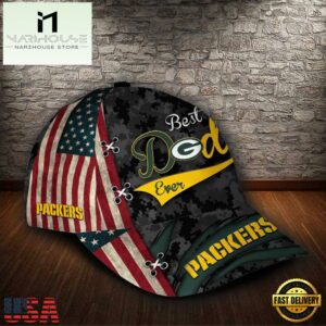 Custom NFL Green Bay Packers Best Dad Ever All Over Print 3D Classic Cap