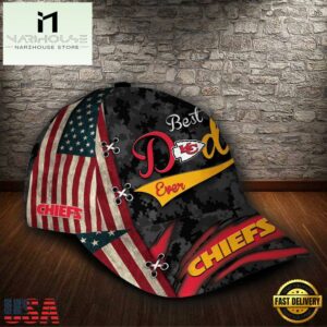 Custom NFL Kansas City Chiefs Best Dad Ever All Over Print 3D Baseball Cap