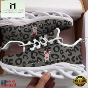 Cute Frenchie Mom, Leopard Pattern Max Soul Shoes For Men Women Dog Shoes Running