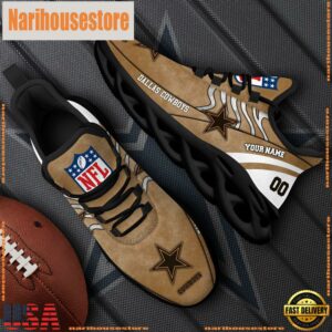 Dallas Cowboys NFL Clunky Shoes For Fans Custom Name And Number