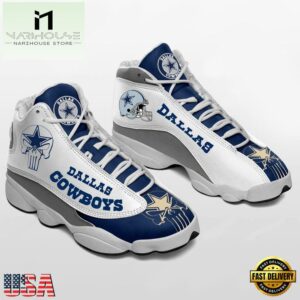Dallas Cowboys NFL Ver 1 Air Jordan 13 Sneaker - Gift For Fans