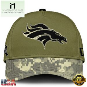 Denver Broncos 2024 Salute to Service Club Green Camo Cap Gift For Veteran