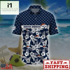 Denver Broncos NFL Palm Leaves Hawaiian Shirt