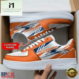 Denver Broncos NFL Personalized Air Force 1 Shoes