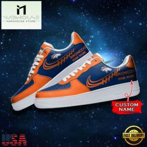 Denver Broncos NFL Personalized Air Force Sneaker