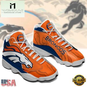 Denver Broncos NFL Ver 4 Air Jordan 13 Sneaker - Gift For Fans