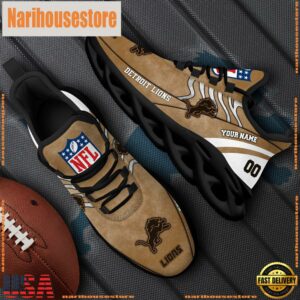 Detroit Lions NFL Clunky Shoes For Fans Custom Name And Number