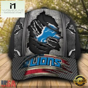 Detroit Lions NFL Football Team Logo Baseball Cap
