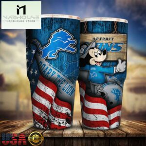 Detroit Lions NFL Mickey Mouse Disney Tumbler