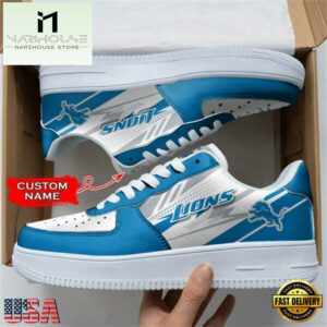 Detroit Lions NFL Personalized Air Force 1 Shoes