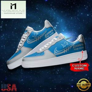 Detroit Lions NFL Personalized Air Force Sneaker