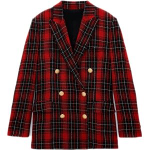 Plaid Suit Shorts Suit Jacket High Sense Of Spring